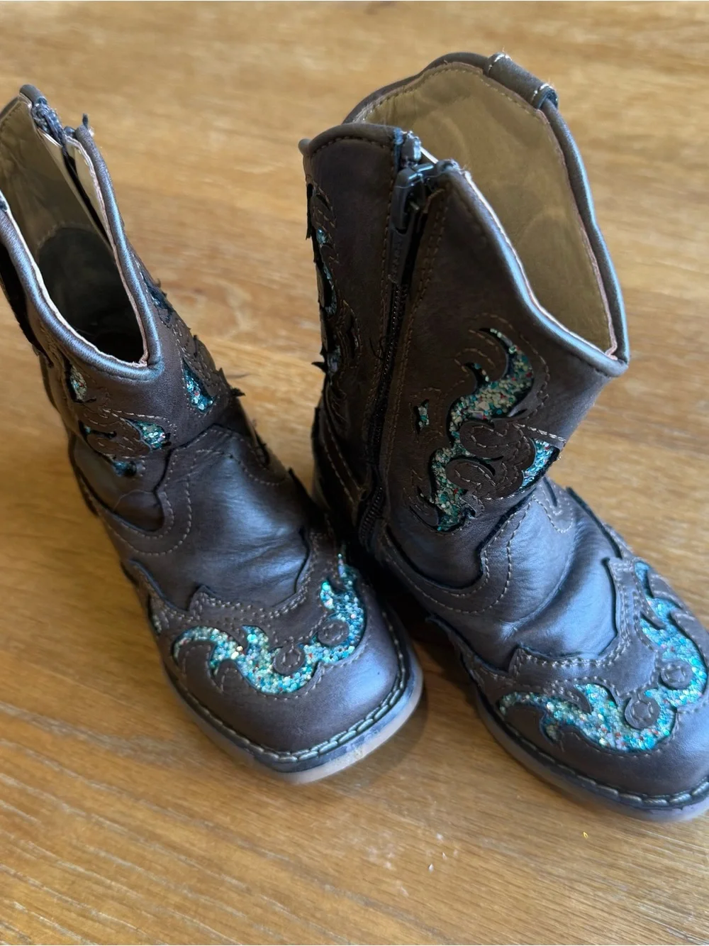 Roper Toddler Glitter Gypsy Western Boots Size 7
